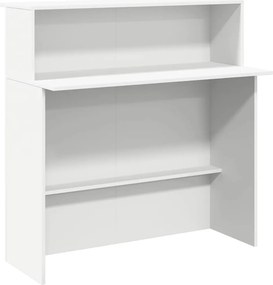 vidaXL fehér, rétegelt fa recepciós asztal 100 x 50 x 103,5 cm