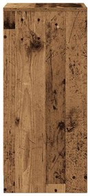 antik fa színű szerelt fa tálalószekrény 29,5x34x76 cm