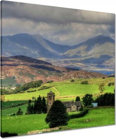 Vászonkép 60x60 Hegyi tájkép