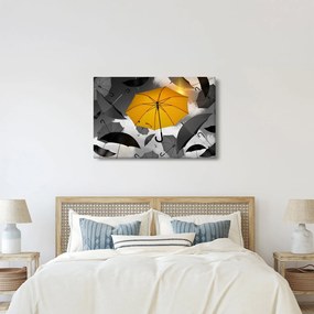 Egy sárga esernyő képe (90x60 cm)