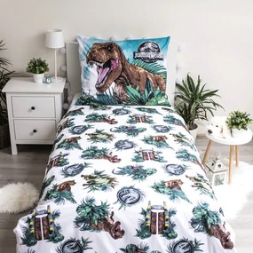 Jurassic Park pamut gyerek ágyneműhuzat világító hatással, 140 x 200 cm - Jerry Fabrics
