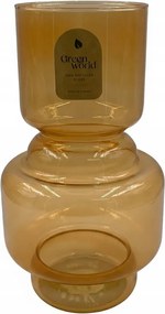 Evi orange üveg váza 28 cm modern