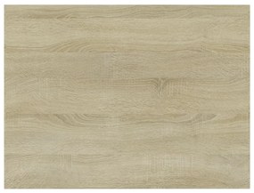 4 db sonoma tölgy színű szerelt fa könyvespolc 40 x 30 x 1,5 cm