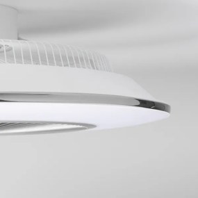 Brilagi - AURA LED/38W/230V dimmelhető ventilátoros lámpa ezüst + DO