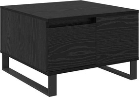 vidaXL Dohányzóasztal fiókkal Fekete tölgy 55 x 55 x 36,5 cm Faanyag