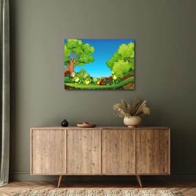 Kép - Boldog békák (70x50 cm)