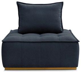 Sötétkék buklé fotel Elisa – Bobochic Paris