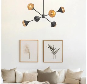 Alora Mood ALM-DAPHNE6-MB - Rudas függeszték DAPHNE 6xE14/40W/230V