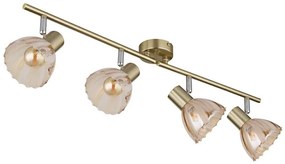Globo 54315M-4 - Spotlámpa ZACHERY 4xE14/40W/230V arany