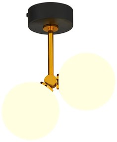 Jupiter 1918 - Csillár rúdon LUNA 2xG9/40W/230V sárgaréz/fekete