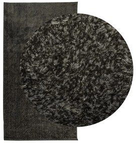 ISTAN antracitszürke hosszú szálú fényes szőnyeg 80 x 150 cm