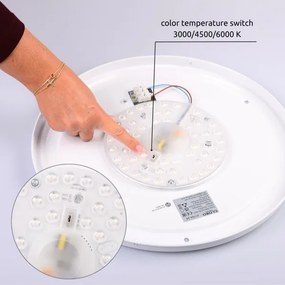 Globo 41764-24 - LED Mennyezeti lámpa BRUNO LED/24W/230V 437mm 3000/4500/6000K