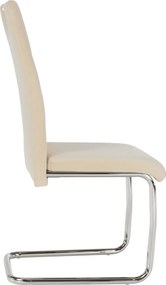 Étkezőszék, bézs Dulux Velvet szövet/világos varrás, ABIRA NEW
