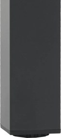 Kerti asztal 160x90 cm, alumínium, polywood, fekete, AZT-S1514 BK