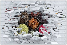 Poszterek 120x80 Fűszertartó tálak gyógynövények