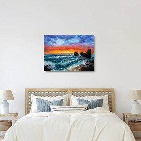 Kép - naplemente (üvegen) (70x50 cm)
