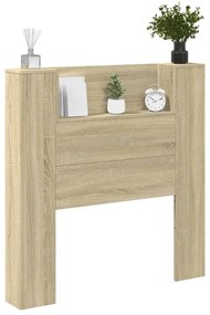 sonoma tölgy színű áthidalószekrény LED-ekkel 100x16,5x103,5 cm