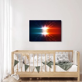 Absztrakt kép az aktív töltés (90x60 cm)