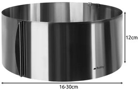 Tortaforma/cukrászda pereme 12 cm