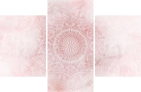 Kép - Rózsaszín mandala (90x60 cm)