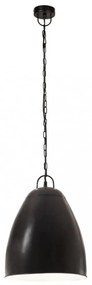 kerek fekete ipari függőlámpa 25 W 32 cm E27