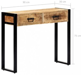 tömör mangófa tálalóasztal 90 x 30 x 75 cm