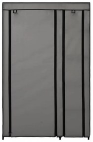 2 db szürke összecsukható szövet ruhásszekrény 110x45x175 cm