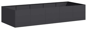 vidaXL ültetőtartó fekete 200x80x40 cm acél