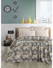 Barna pamut ágytakaró 200x230 cm Pique – Mila Home