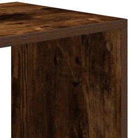 könyvszekrény füstös tölgy 66x31x112 cm szerelt fa