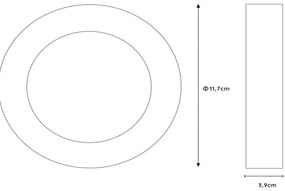 Lucide 28116/11/30 - LED Dimmelhető fürdőszobai lámpa BRICE LED/8W/230V IP44