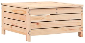 vidaXL tömör fenyőfa kerti lábzsámoly 62 x 63,5 x 32 cm