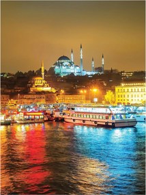 Fotótapéta tenger város éjszaka fotótapéta 206 x 275