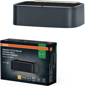 Osram - LED napelemes fali lámpa ENDURA STYLE LED/7,6W/4,2V 2000 mAh IP65 antracit