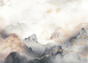 Kép - Hegyi absztrakció márvány textúrával (70x50 cm)