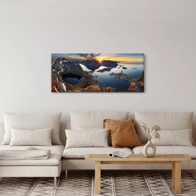 Kép - Hegyi táj, Norvégia (120x50 cm)
