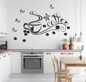 Fali matrica konyhai kávéscsésze COFFEE 100 x 200 cm
