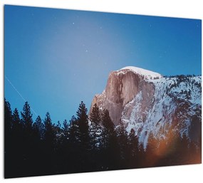 Kép - Éjszakai hegycsúcs (70x50 cm)