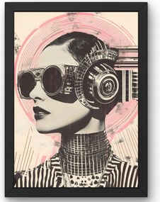 Poszter Nő Retro Futurisztikus 50x70 cm