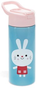 Világoskék rozsdamentes acél gyerek ivópalack 500 ml Lottie &amp; Friends – Rex London