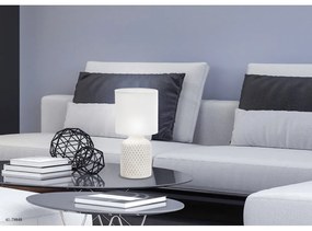 Krémszínű asztali lámpa textil búrával (magasság 32 cm) Iner – Candellux Lighting