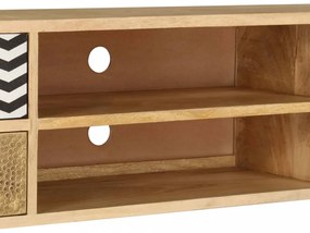 tömör mangófa TV-szekrény 120 x 30 x 40 cm