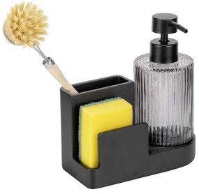 WENKO 54654100 - PINA rendszerező 16x17 cm fekete