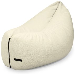 Krémszínű buklé gyerek babzsákfotel Clip Clap 115 – SLOWDOWN