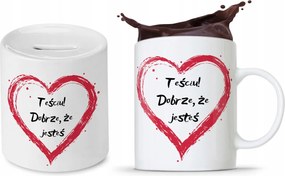 Após Szett Apának Bögre Persely fényképes nyomtatással