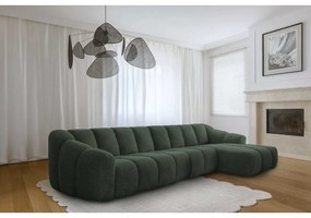 Sötétzöld sarokkanapé (jobb oldali-heverő résszel) Shell – Miuform