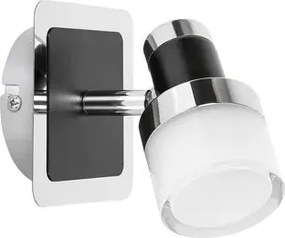 Beltéri led fali lámpa 5w 400lm 4000k fekete/üveg harold