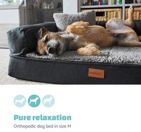 Odin, kutyafekhely, alátét, mosható, ortopéd, csúszásgátló, légáteresztő, memóriahab, M méret (100 x 12 x 80 cm)