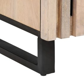 fehér tömör mangófa TV-szekrény 105 x 34 x 46 cm