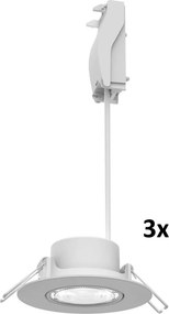 Philips - 3 darabos szett dimmelhető beépíthető mennyezeti lámpatest CILANTRO LED/5W/230V 2700K fehér